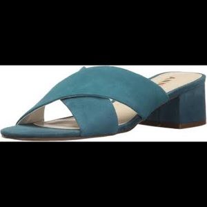 Anne Klein Sansa Suede Sandals Size 7